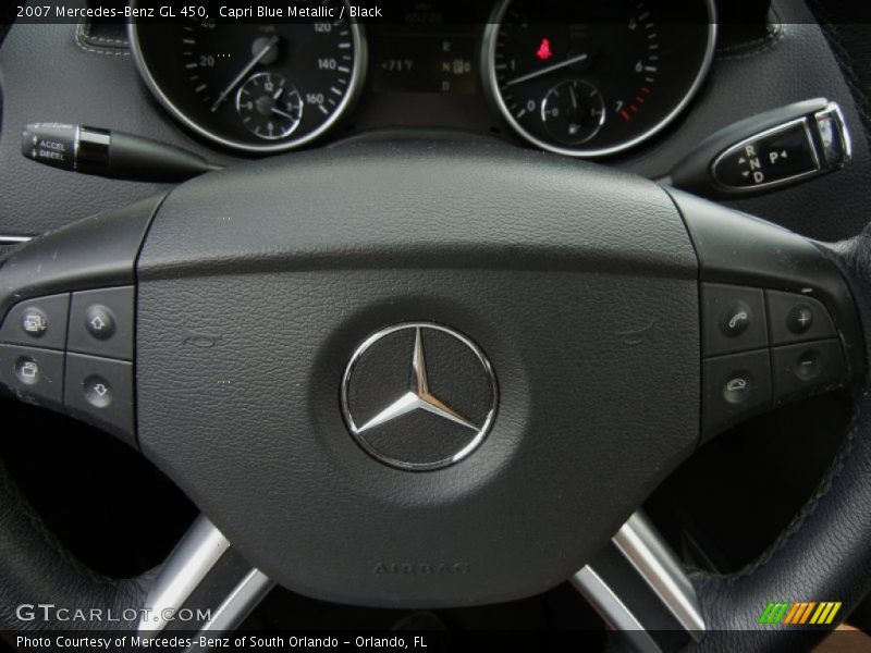 Capri Blue Metallic / Black 2007 Mercedes-Benz GL 450