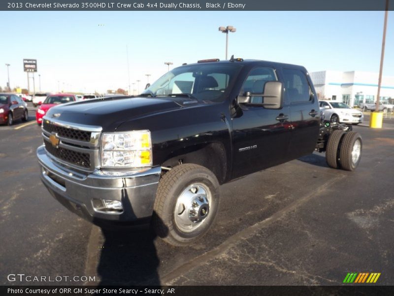 Black / Ebony 2013 Chevrolet Silverado 3500HD LT Crew Cab 4x4 Dually Chassis