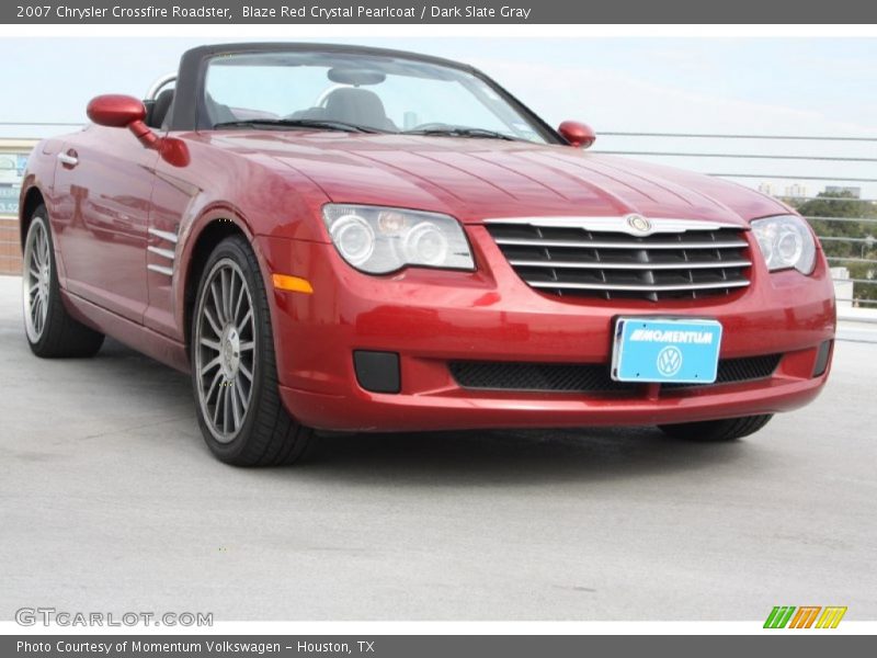 Blaze Red Crystal Pearlcoat / Dark Slate Gray 2007 Chrysler Crossfire Roadster