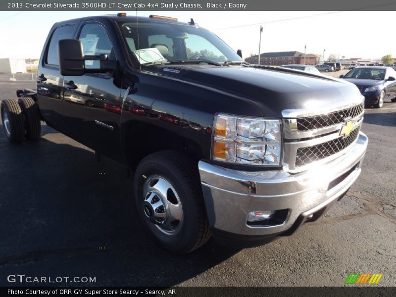 Black / Ebony 2013 Chevrolet Silverado 3500HD LT Crew Cab 4x4 Dually Chassis