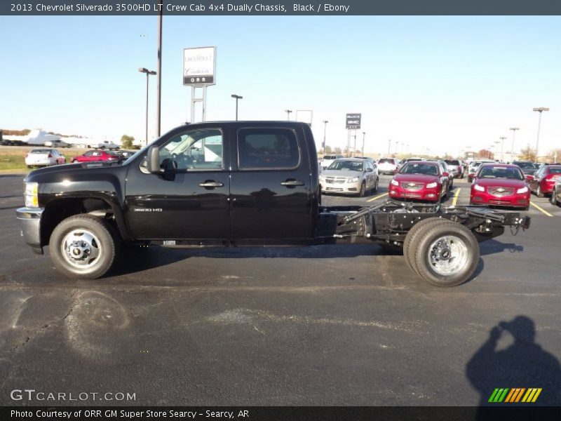 Black / Ebony 2013 Chevrolet Silverado 3500HD LT Crew Cab 4x4 Dually Chassis