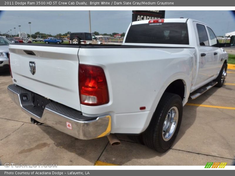 Bright White / Dark Slate Gray/Medium Graystone 2011 Dodge Ram 3500 HD ST Crew Cab Dually
