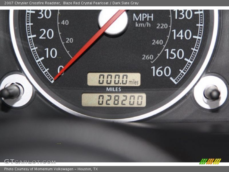 Blaze Red Crystal Pearlcoat / Dark Slate Gray 2007 Chrysler Crossfire Roadster