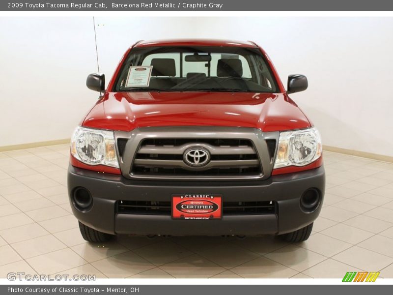 Barcelona Red Metallic / Graphite Gray 2009 Toyota Tacoma Regular Cab