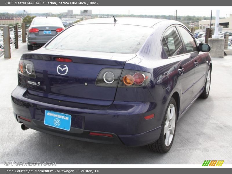 Strato Blue Mica / Black 2005 Mazda MAZDA3 s Sedan