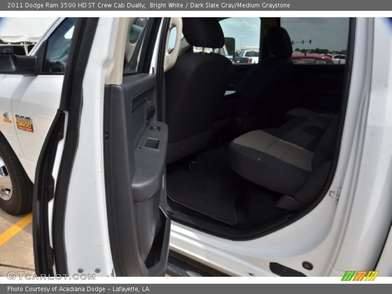 Bright White / Dark Slate Gray/Medium Graystone 2011 Dodge Ram 3500 HD ST Crew Cab Dually