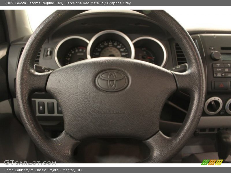 Barcelona Red Metallic / Graphite Gray 2009 Toyota Tacoma Regular Cab