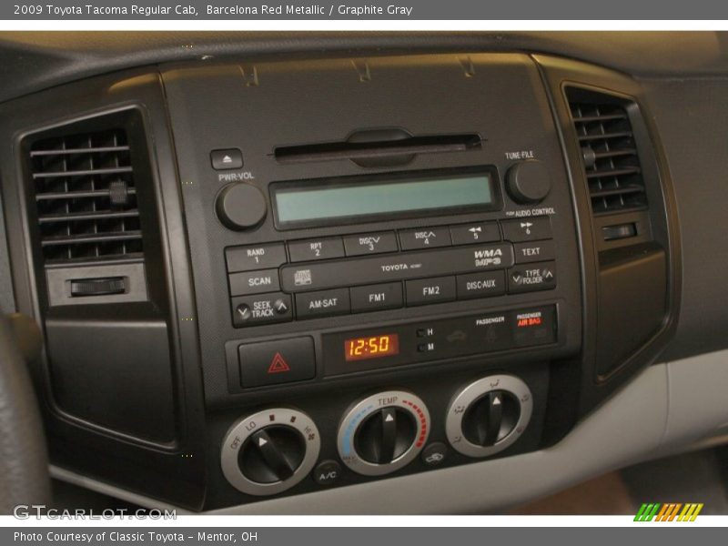 Barcelona Red Metallic / Graphite Gray 2009 Toyota Tacoma Regular Cab