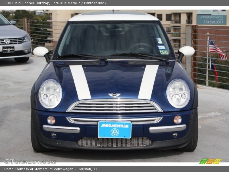 Indi Blue Metallic / Panther Black 2003 Mini Cooper Hardtop