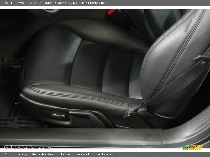 Cyber Gray Metallic / Ebony Black 2011 Chevrolet Corvette Coupe