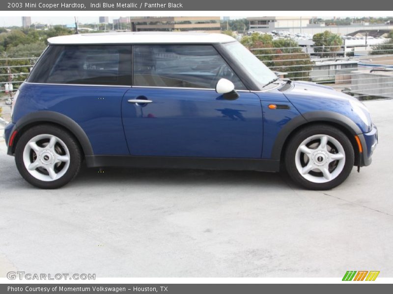 Indi Blue Metallic / Panther Black 2003 Mini Cooper Hardtop