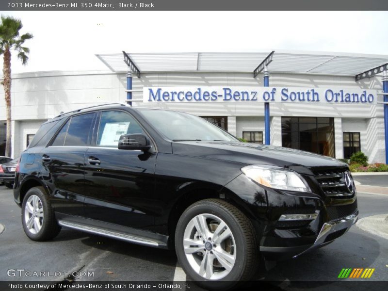 Black / Black 2013 Mercedes-Benz ML 350 4Matic