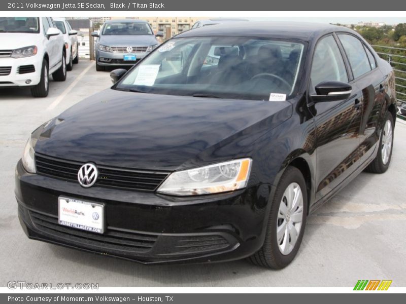 Black / Titan Black 2011 Volkswagen Jetta SE Sedan