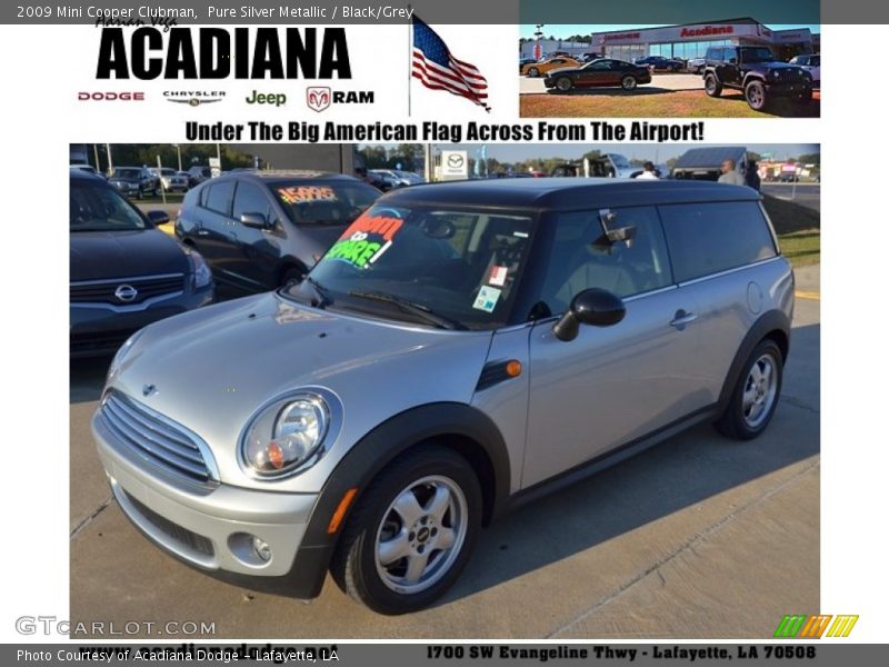 Pure Silver Metallic / Black/Grey 2009 Mini Cooper Clubman