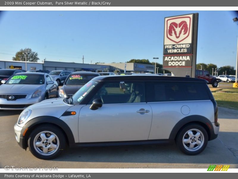 Pure Silver Metallic / Black/Grey 2009 Mini Cooper Clubman