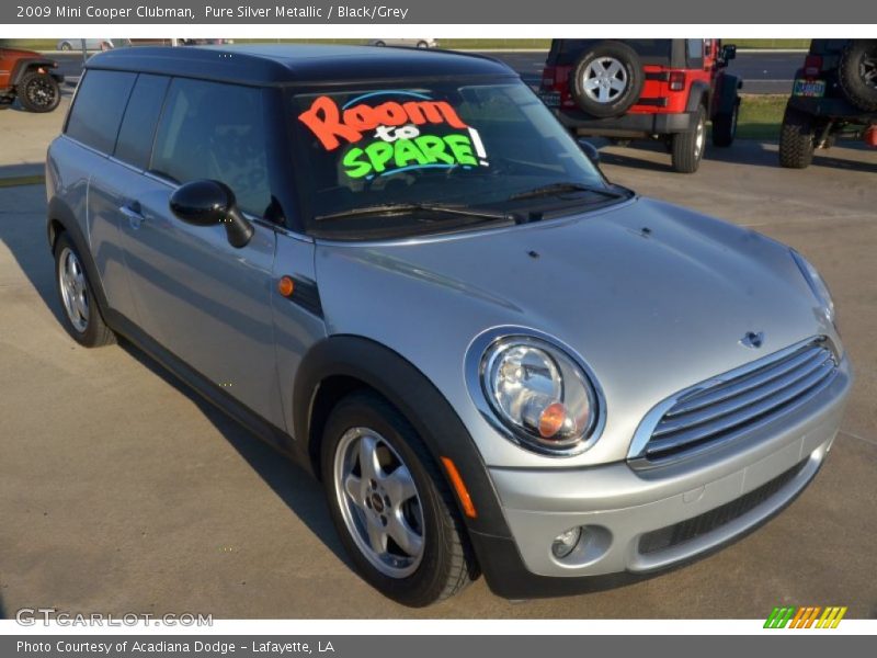 Pure Silver Metallic / Black/Grey 2009 Mini Cooper Clubman