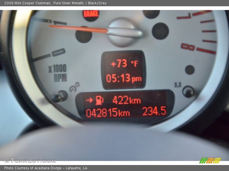 Pure Silver Metallic / Black/Grey 2009 Mini Cooper Clubman