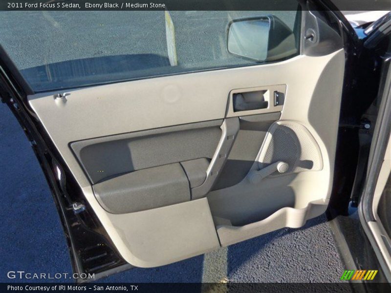 Ebony Black / Medium Stone 2011 Ford Focus S Sedan