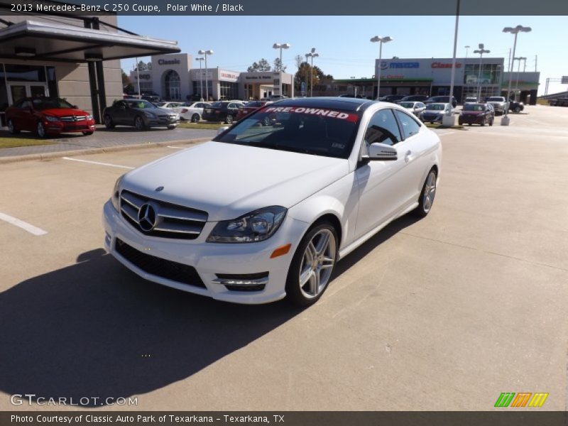 Polar White / Black 2013 Mercedes-Benz C 250 Coupe