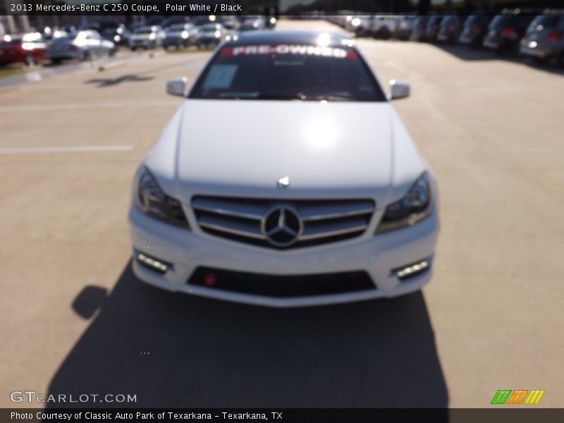 Polar White / Black 2013 Mercedes-Benz C 250 Coupe
