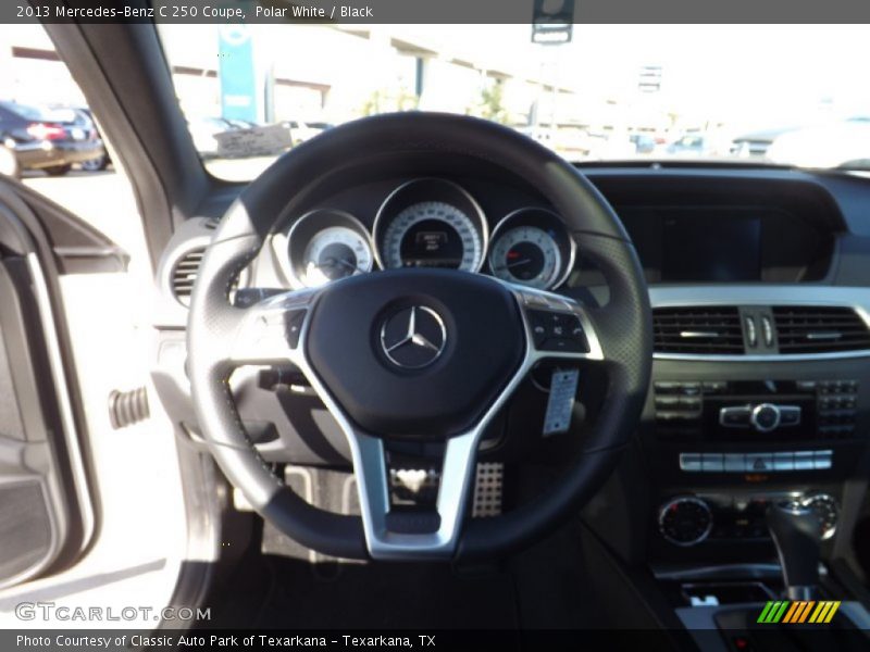 Polar White / Black 2013 Mercedes-Benz C 250 Coupe