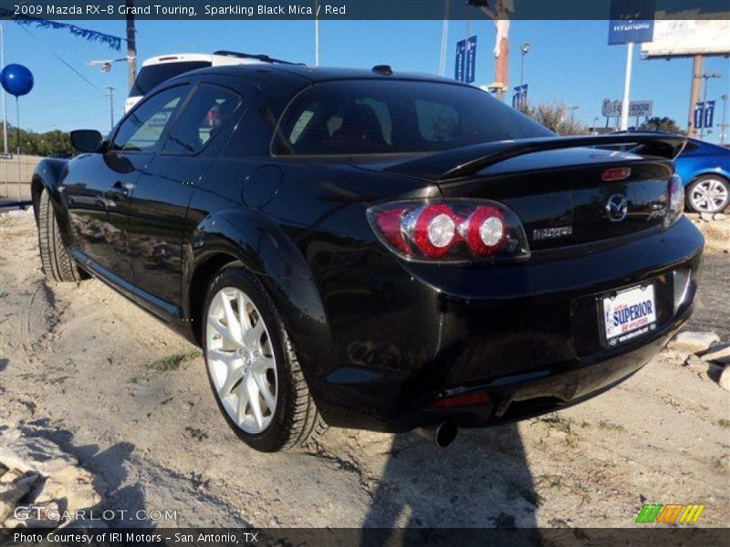 Sparkling Black Mica / Red 2009 Mazda RX-8 Grand Touring