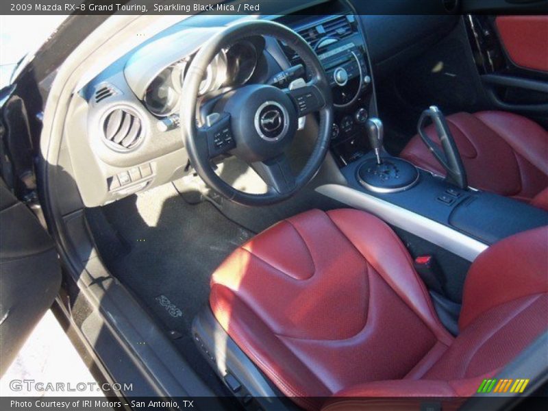 Sparkling Black Mica / Red 2009 Mazda RX-8 Grand Touring