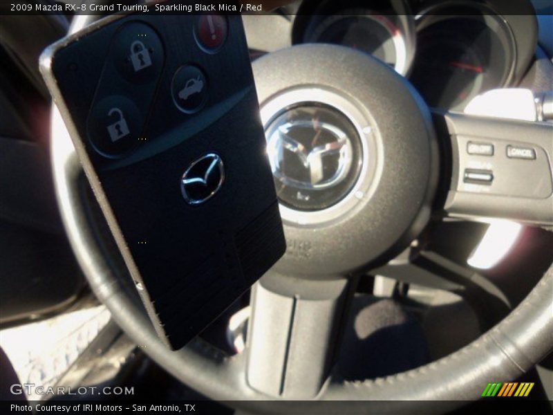 Sparkling Black Mica / Red 2009 Mazda RX-8 Grand Touring