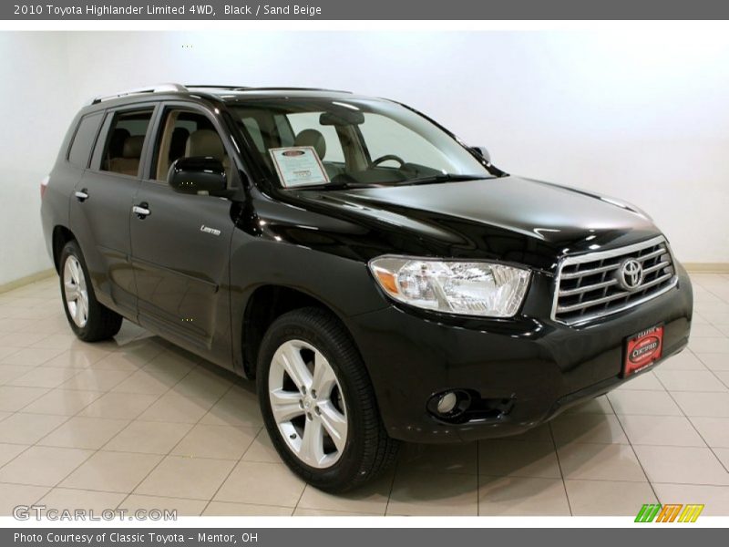Black / Sand Beige 2010 Toyota Highlander Limited 4WD
