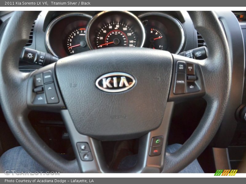 Titanium Silver / Black 2011 Kia Sorento LX V6