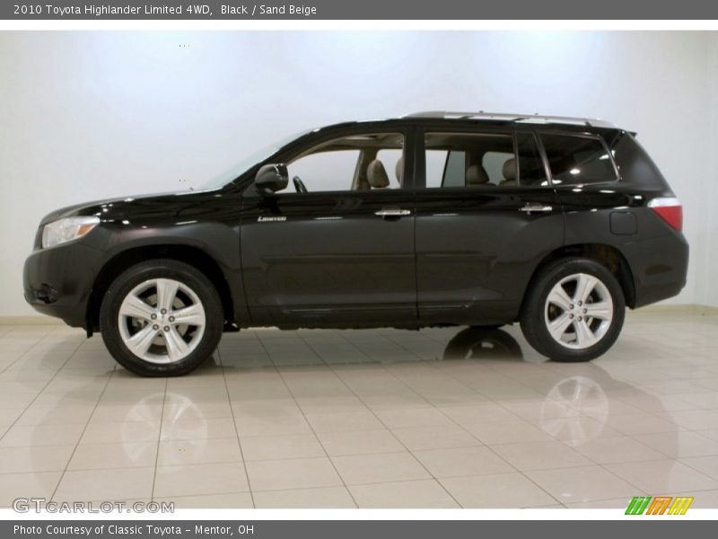 Black / Sand Beige 2010 Toyota Highlander Limited 4WD