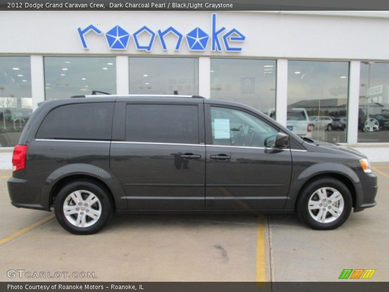 Dark Charcoal Pearl / Black/Light Graystone 2012 Dodge Grand Caravan Crew