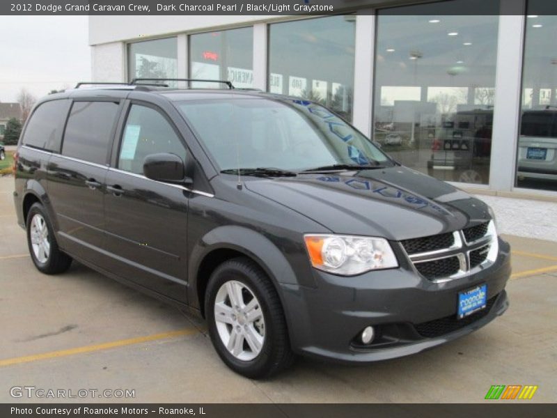 Dark Charcoal Pearl / Black/Light Graystone 2012 Dodge Grand Caravan Crew