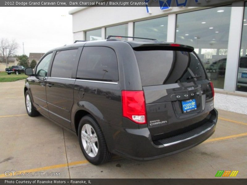 Dark Charcoal Pearl / Black/Light Graystone 2012 Dodge Grand Caravan Crew