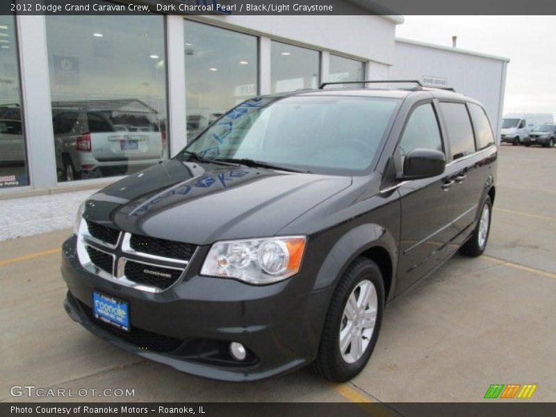 Dark Charcoal Pearl / Black/Light Graystone 2012 Dodge Grand Caravan Crew