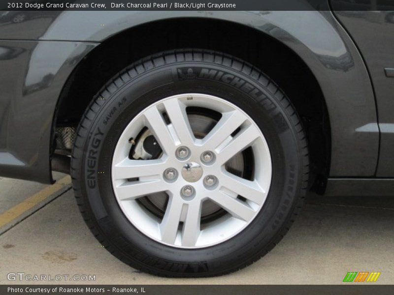 Dark Charcoal Pearl / Black/Light Graystone 2012 Dodge Grand Caravan Crew