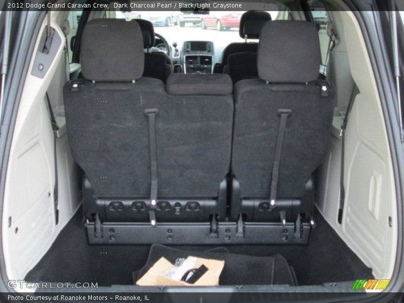 Dark Charcoal Pearl / Black/Light Graystone 2012 Dodge Grand Caravan Crew