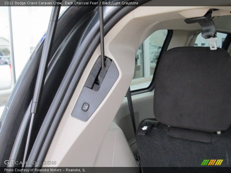 Dark Charcoal Pearl / Black/Light Graystone 2012 Dodge Grand Caravan Crew
