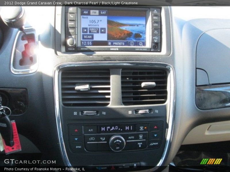 Dark Charcoal Pearl / Black/Light Graystone 2012 Dodge Grand Caravan Crew
