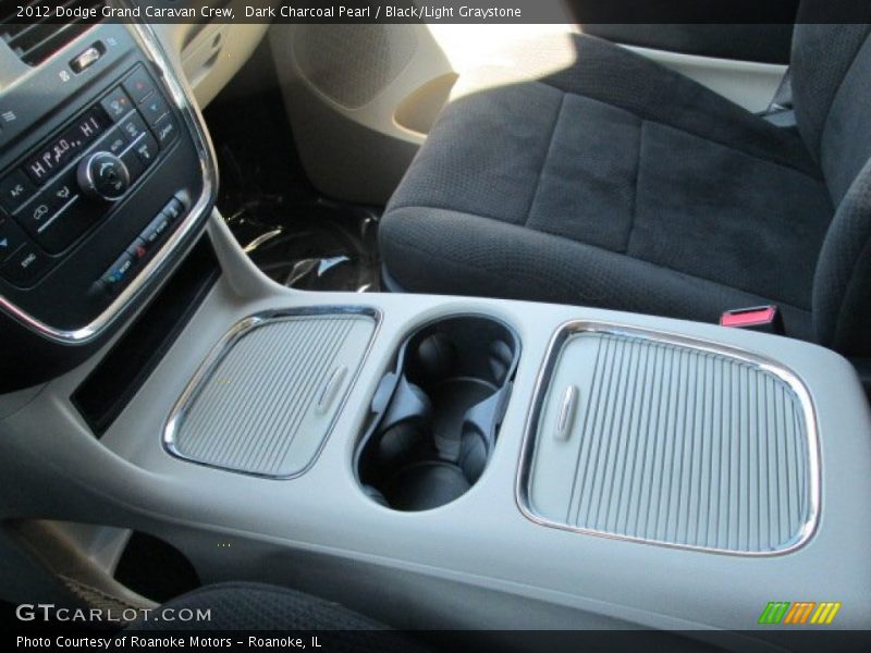 Dark Charcoal Pearl / Black/Light Graystone 2012 Dodge Grand Caravan Crew