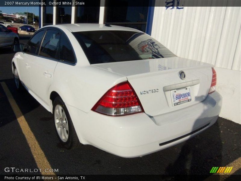 Oxford White / Shale 2007 Mercury Montego