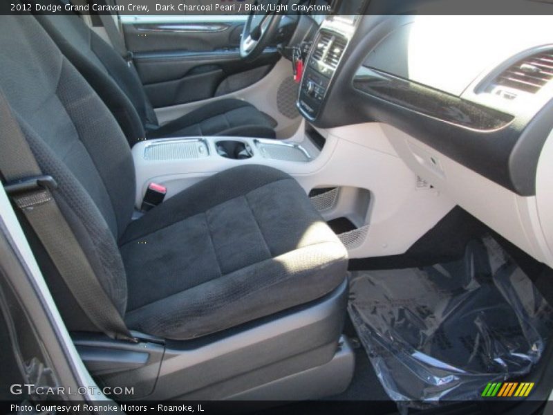 Dark Charcoal Pearl / Black/Light Graystone 2012 Dodge Grand Caravan Crew