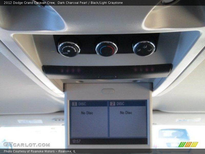 Dark Charcoal Pearl / Black/Light Graystone 2012 Dodge Grand Caravan Crew