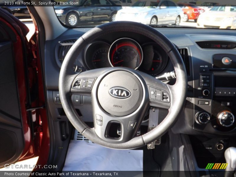 Spicy Red / Black Sport 2010 Kia Forte SX