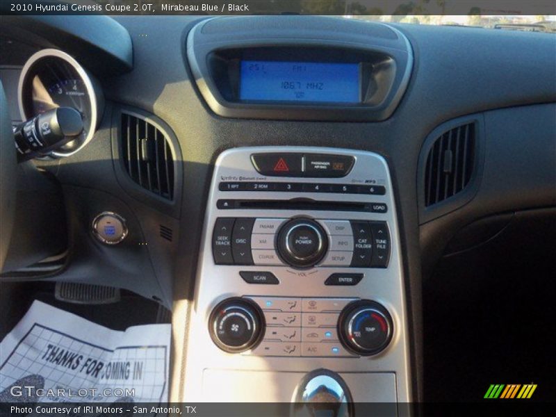 Mirabeau Blue / Black 2010 Hyundai Genesis Coupe 2.0T