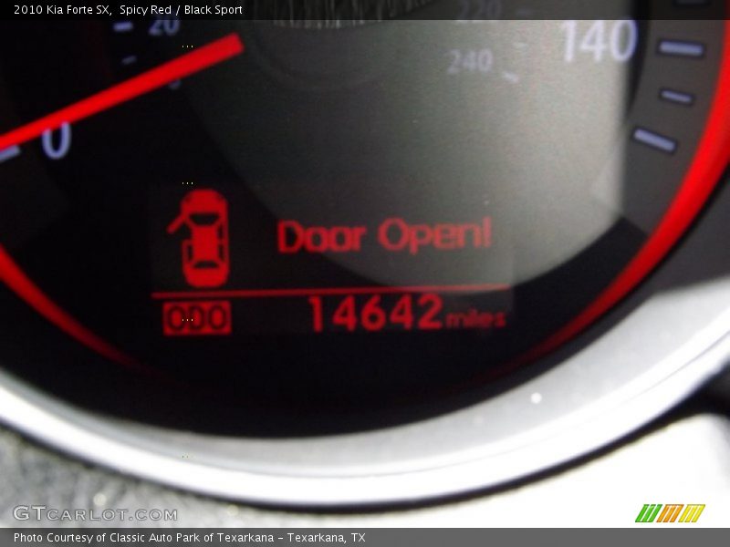 Spicy Red / Black Sport 2010 Kia Forte SX