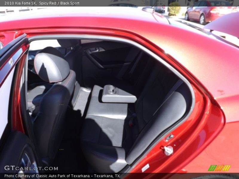 Spicy Red / Black Sport 2010 Kia Forte SX