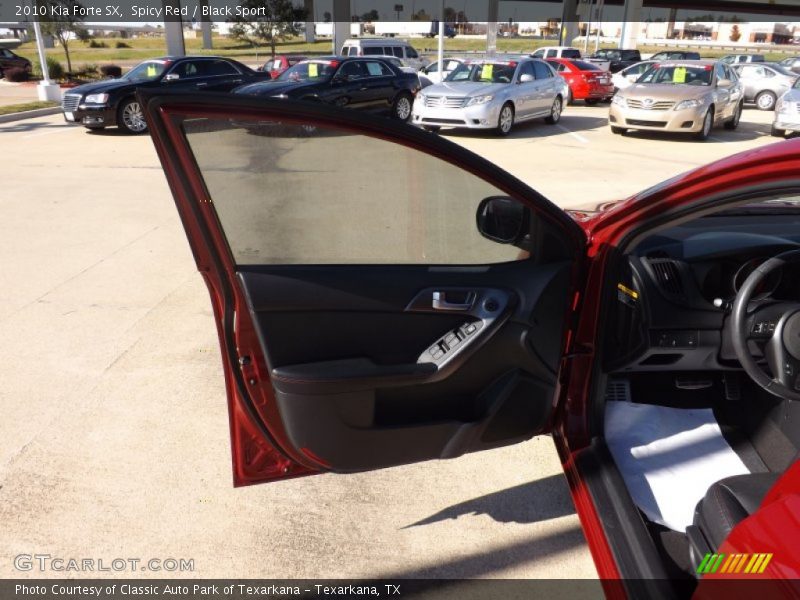 Spicy Red / Black Sport 2010 Kia Forte SX