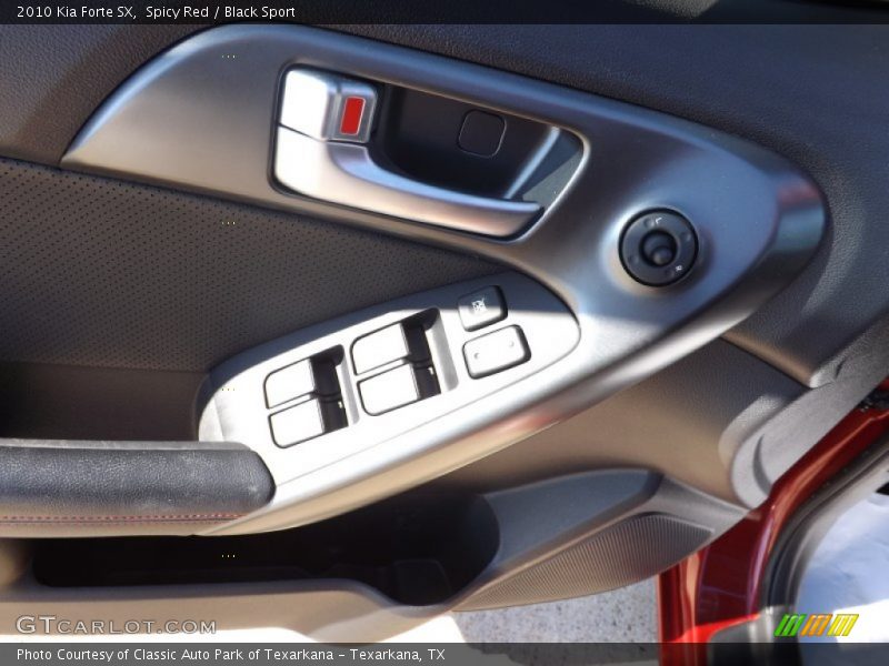 Spicy Red / Black Sport 2010 Kia Forte SX