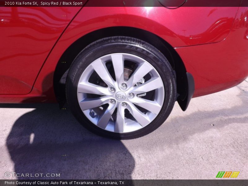 Spicy Red / Black Sport 2010 Kia Forte SX